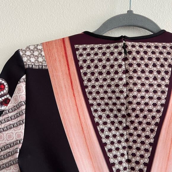 Clover Canyon Neoprene Printed Bodycon Mini Dress XS - Picture 4 of 8